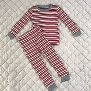 NWOT Burt’s Bees Baby peppermint Stripe pajamas